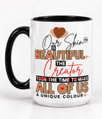 15 oz mug with black handle